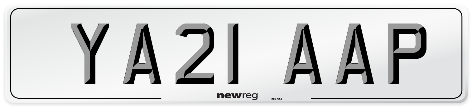YA21 AAP Number Plate from New Reg